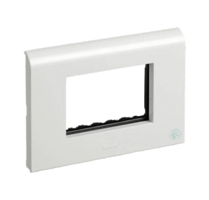 Legrand Myrius 2M White Plate With Frame, 6732 42